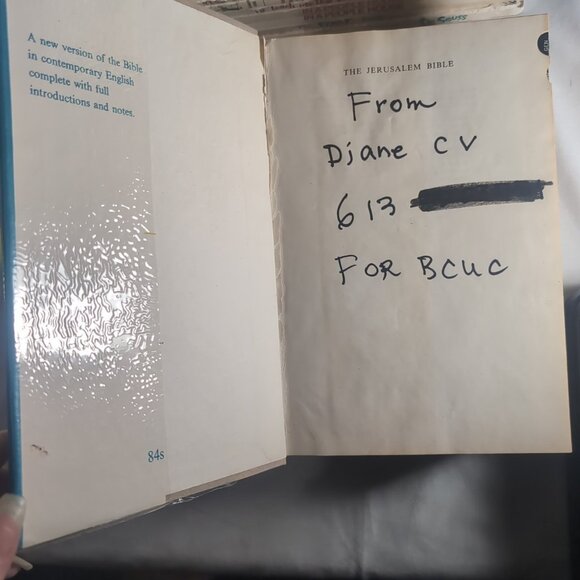 The Jerusalem Bible Standard Edition 1966 Darton Longman & Todd Blue Cover - Picture 12 of 16